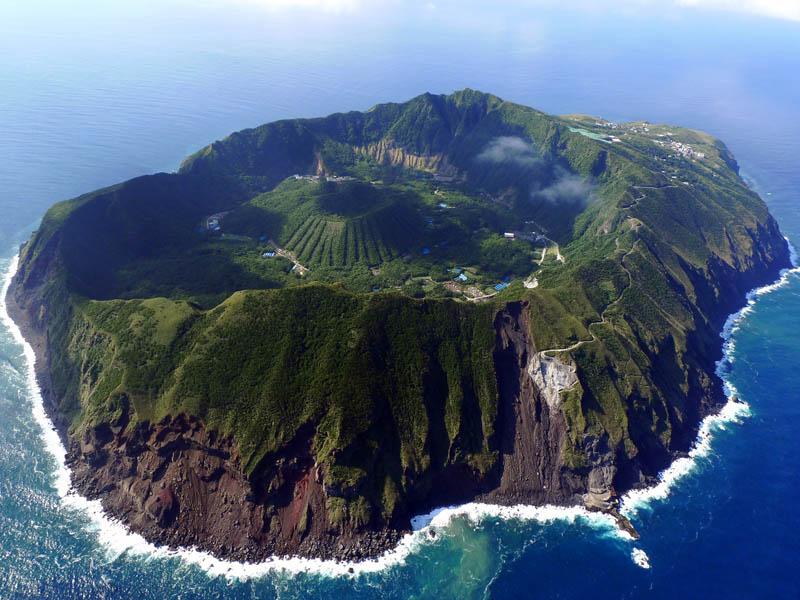 http://twistedsifter.com/2011/11/picture-of-the-day-the-inhabited-volcanic-island-of-aogashima/